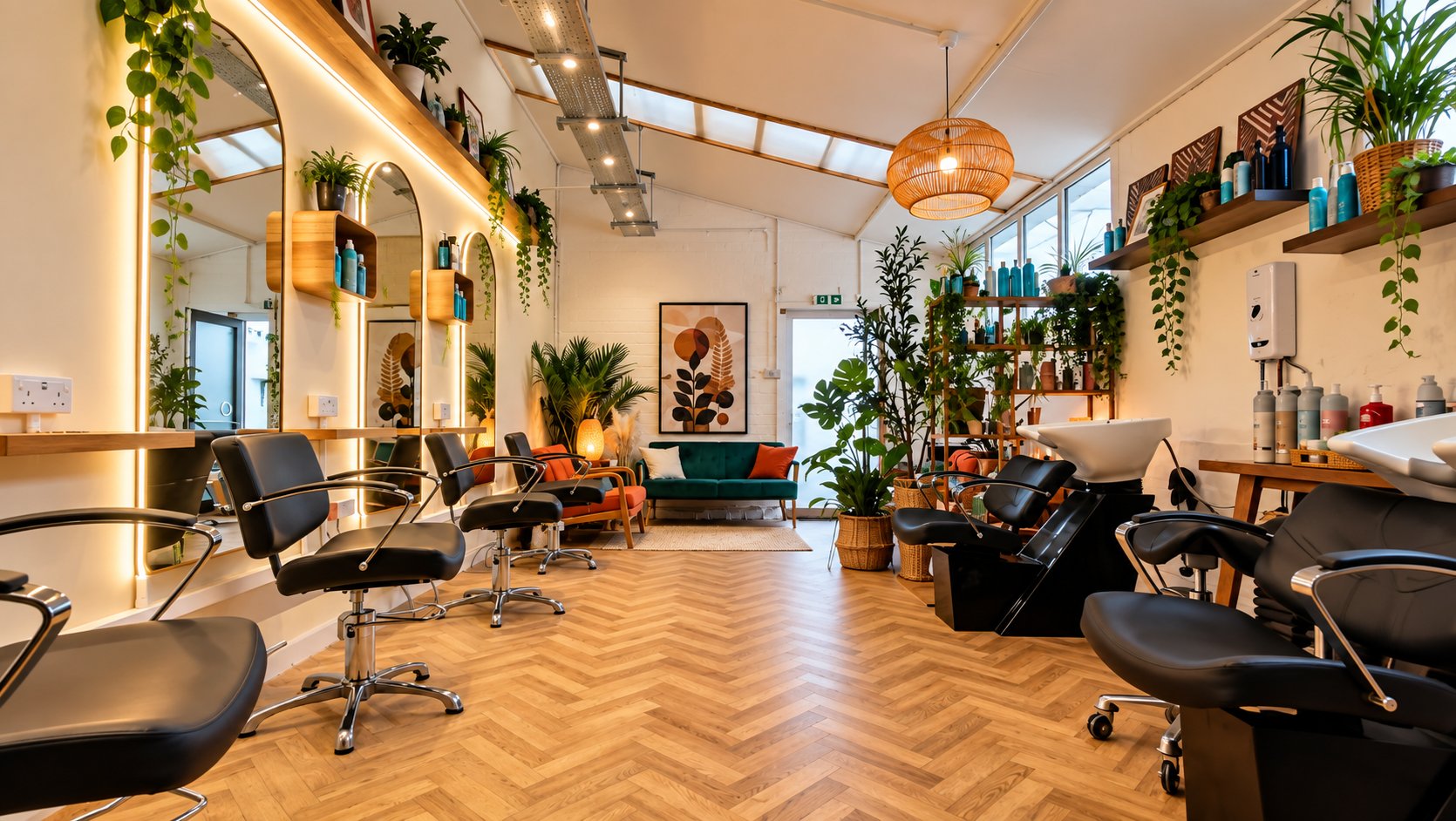 Inside The Loft Hair Studio in Bristol